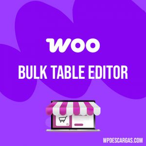 Bulk Table Editor for WooCommerce