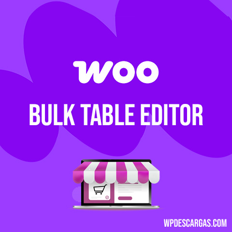 Bulk Table Editor for WooCommerce