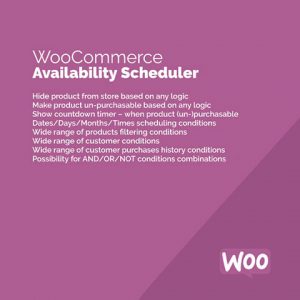 WooCommerce Availability Scheduler