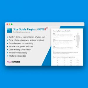 WooCommerce Product Size Guide