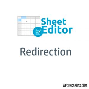 WP Sheet Editor Redirection