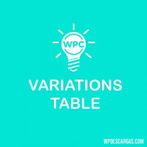 WPC Variations Table for WooCommerce Premium